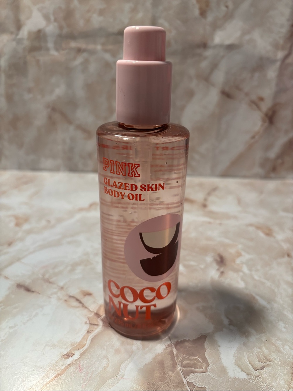 PINK Victoria's Secret Coconut Glazed Skin Body Oil - Pink